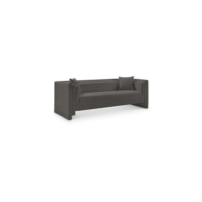 Everett Grey Chenille Fabric Sofa