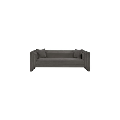 Everett Grey Chenille Fabric Sofa