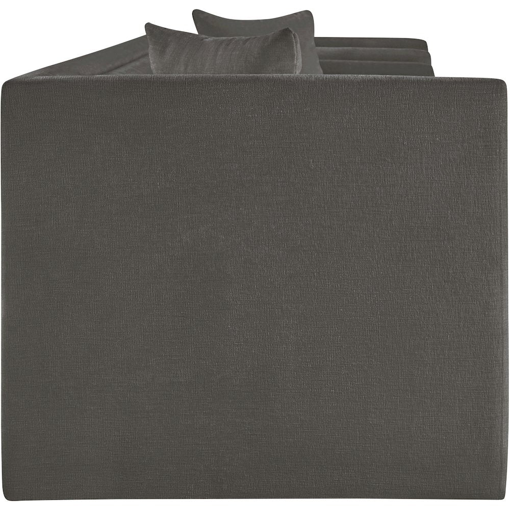 Everett Grey Chenille Fabric Sofa