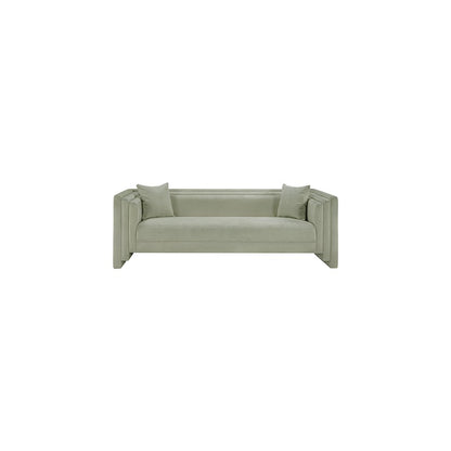 Everett Mint Chenille Fabric Sofa