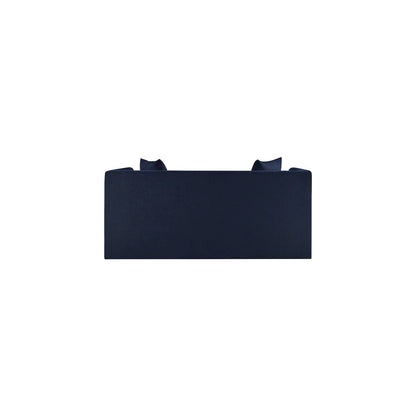 Everett Navy Chenille Fabric Loveseat