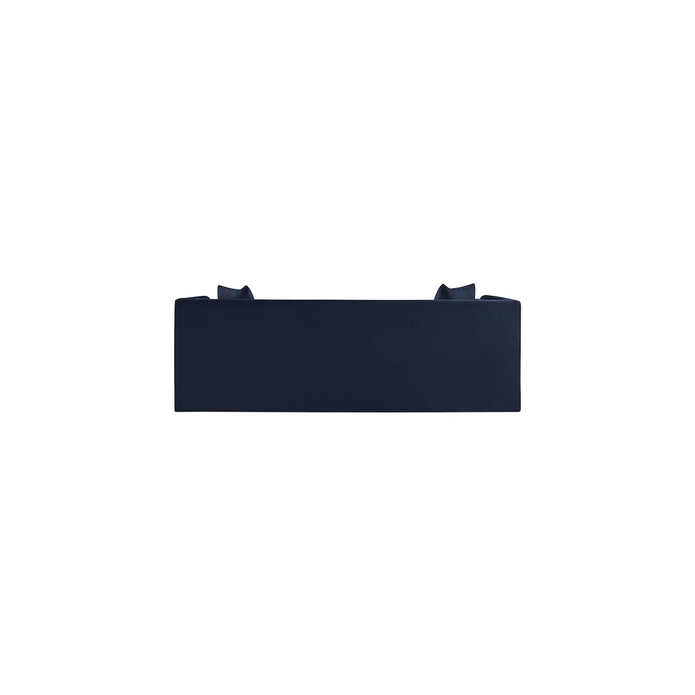 Everett Navy Chenille Fabric Sofa