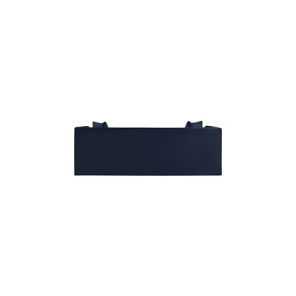 Everett Navy Chenille Fabric Sofa