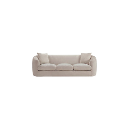 Penelope Beige Chenille Fabric Sofa