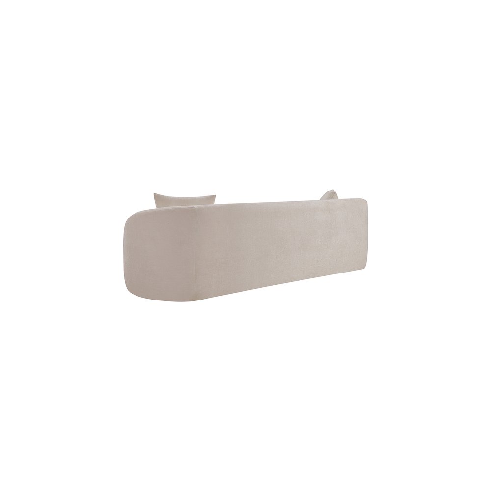 Penelope Beige Chenille Fabric Sofa