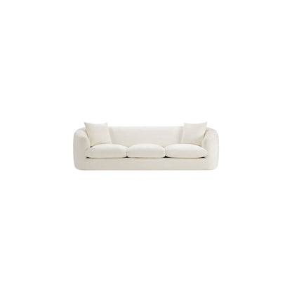Penelope Cream Chenille Fabric Sofa