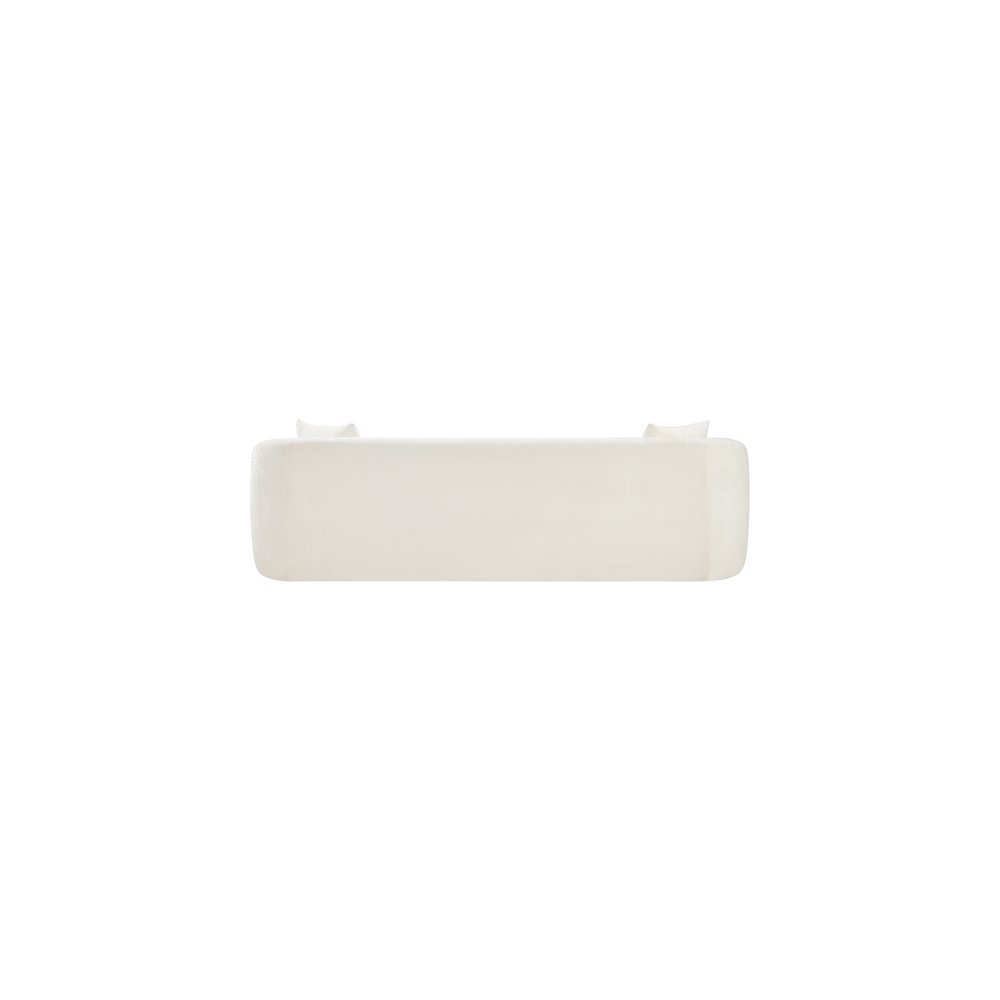Penelope Cream Chenille Fabric Sofa