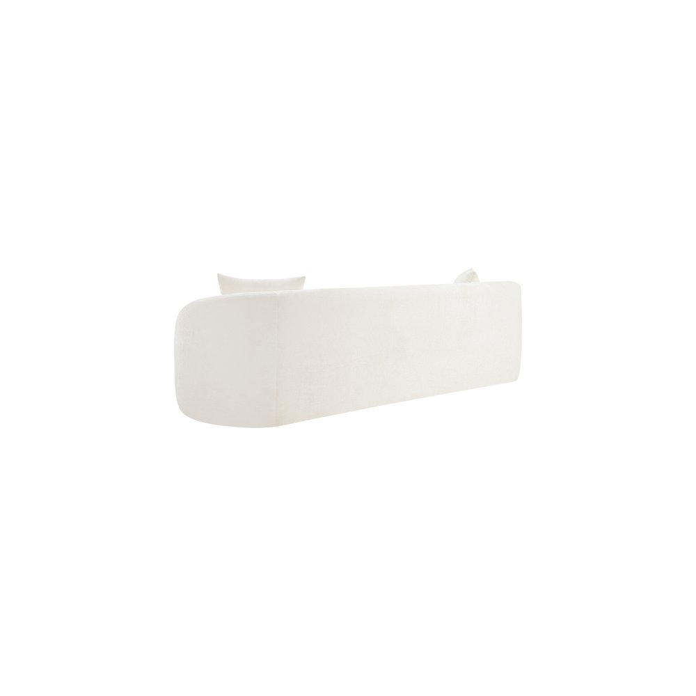 Penelope Cream Chenille Fabric Sofa