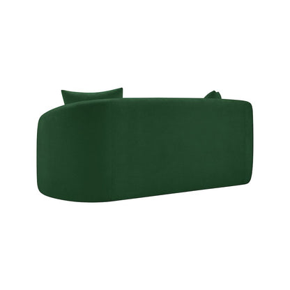 Penelope Green Chenille Fabric Loveseat