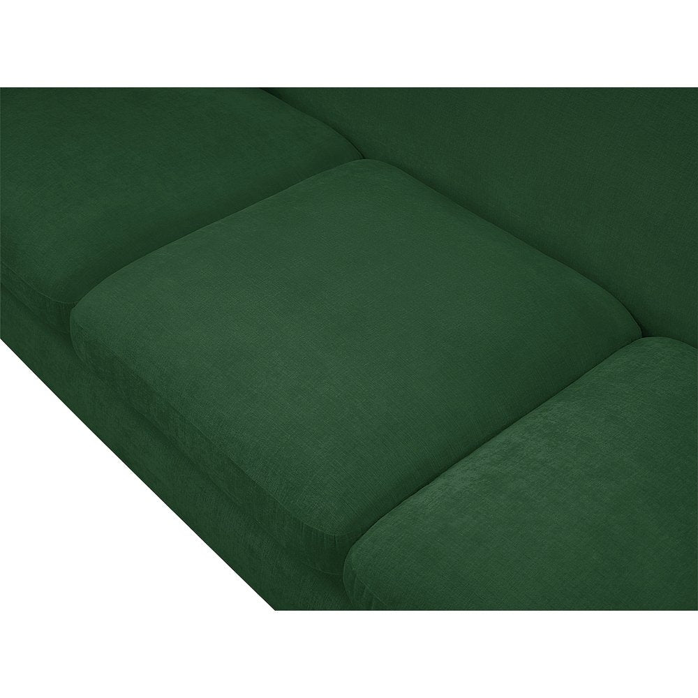 Penelope Green Chenille Fabric Sofa
