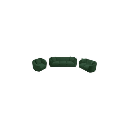 Penelope Green Chenille Fabric Sofa