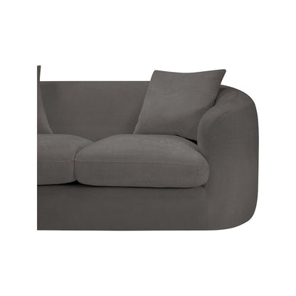 Penelope Grey Chenille Fabric Loveseat