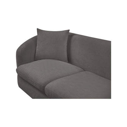 Penelope Grey Chenille Fabric Loveseat