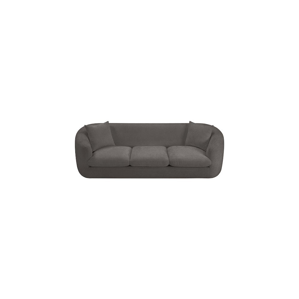 Penelope Grey Chenille Fabric Sofa