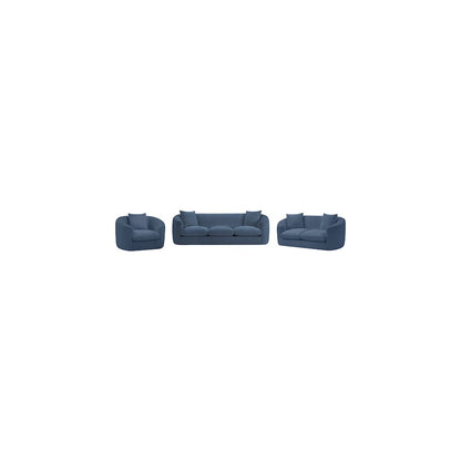 Penelope Light Blue Chenille Fabric Sofa