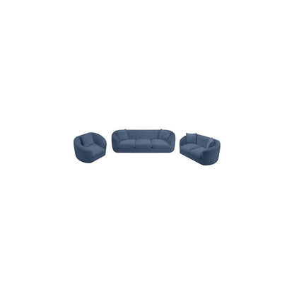 Penelope Light Blue Chenille Fabric Sofa