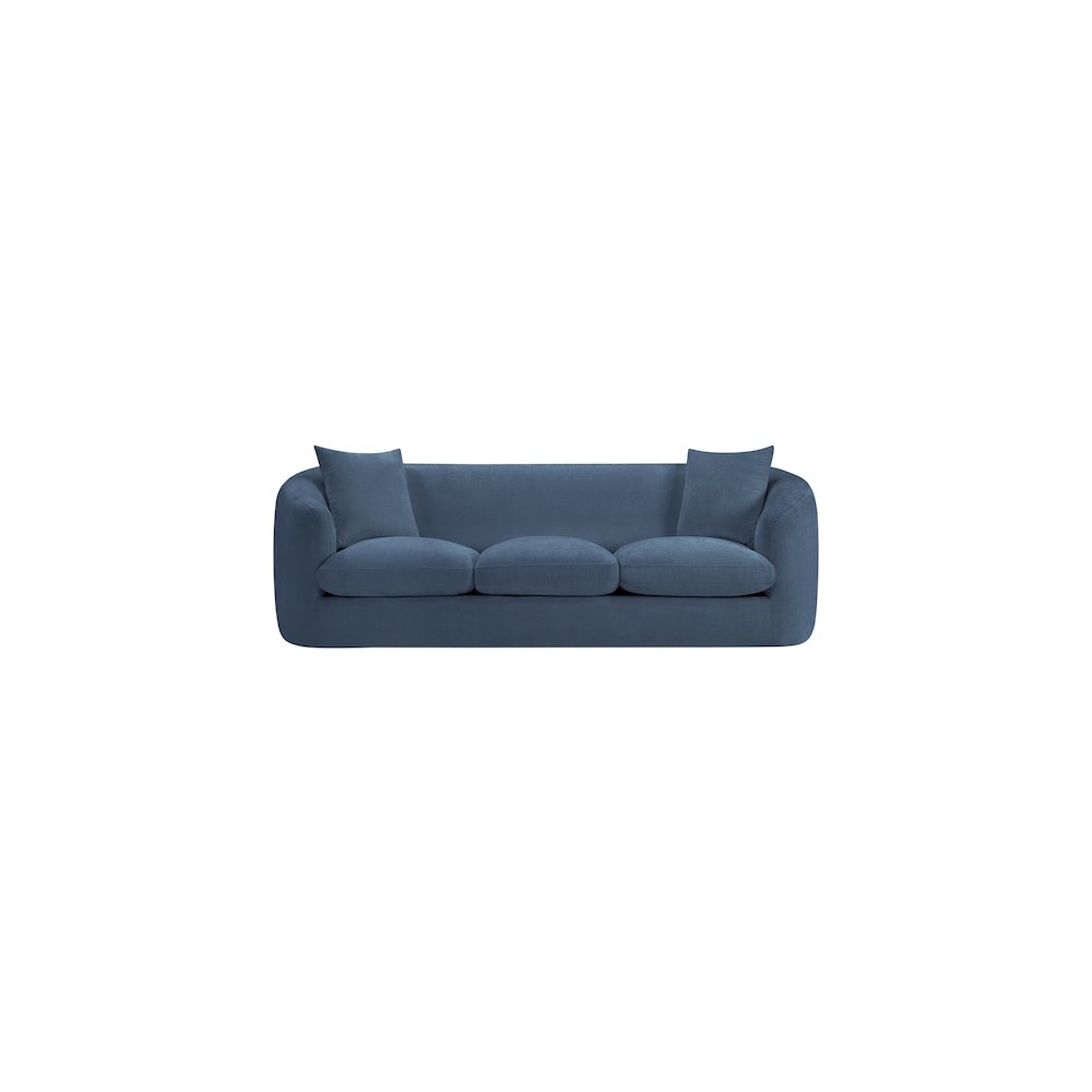 Penelope Light Blue Chenille Fabric Sofa