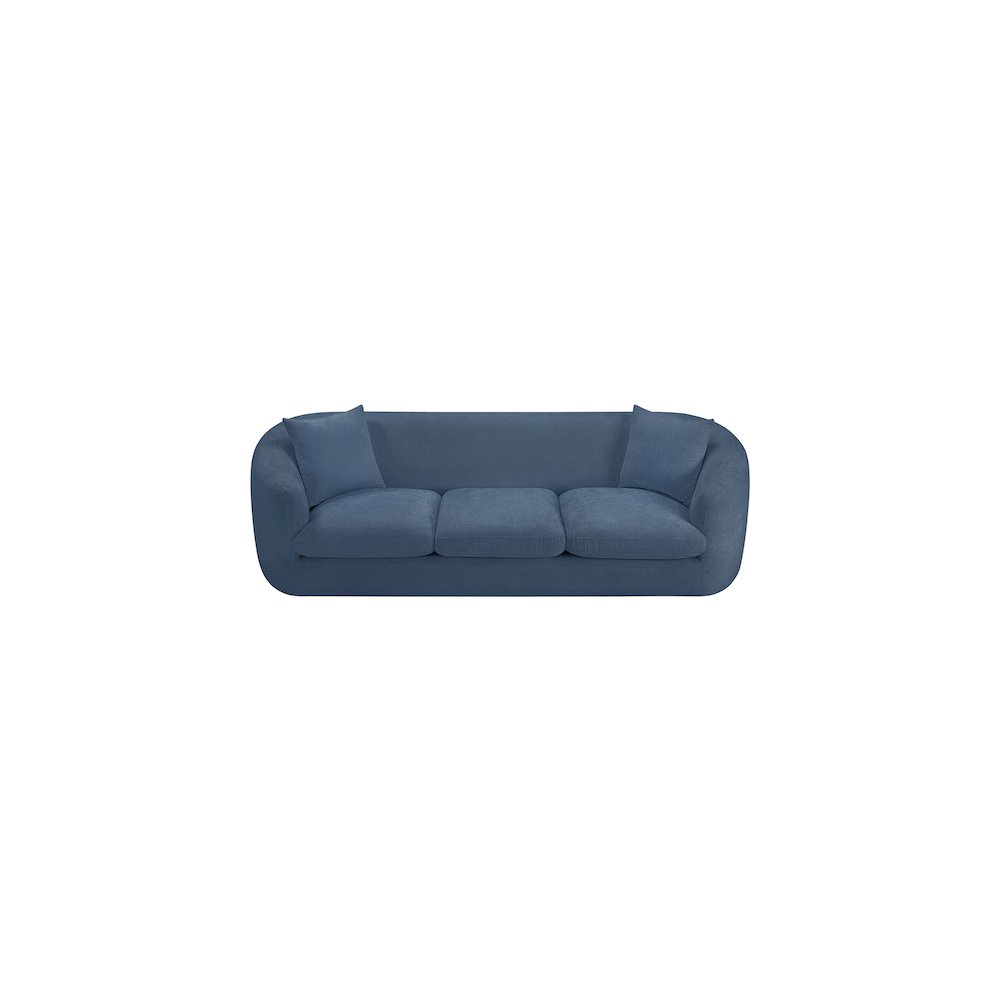 Penelope Light Blue Chenille Fabric Sofa