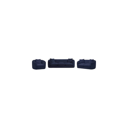 Penelope Navy Chenille Fabric Sofa