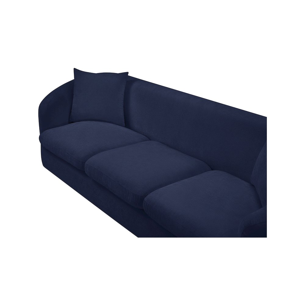 Penelope Navy Chenille Fabric Sofa