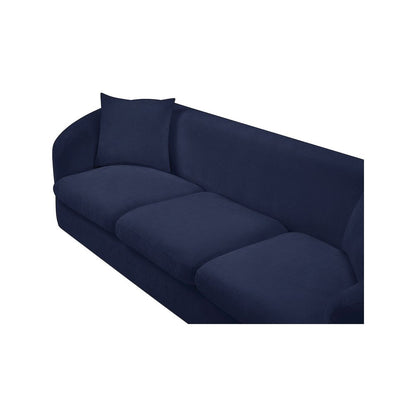 Penelope Navy Chenille Fabric Sofa