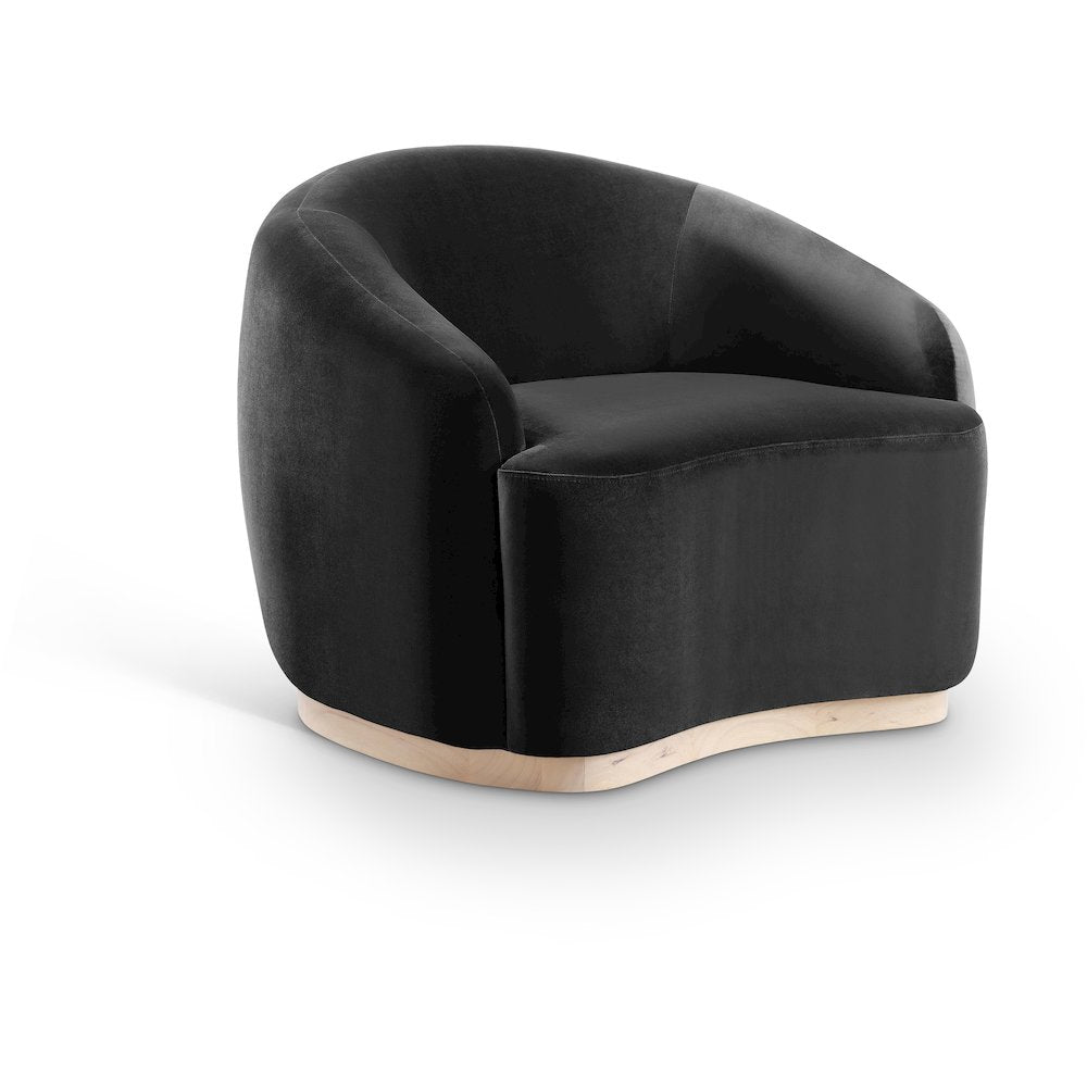 Gustavo Black Velvet Upholstered Chair