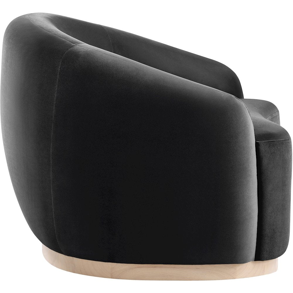 Gustavo Black Velvet Upholstered Chair