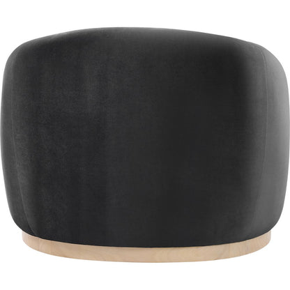 Gustavo Black Velvet Upholstered Chair