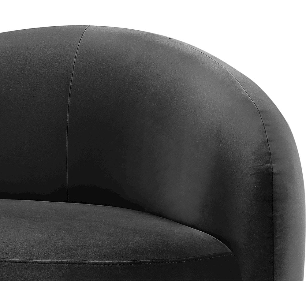 Gustavo Black Velvet Upholstered Chair