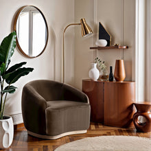Gustavo Brown Velvet Upholstered Chair