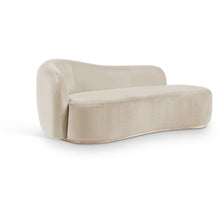 Gustavo Cream Velvet Upholstered Chaise