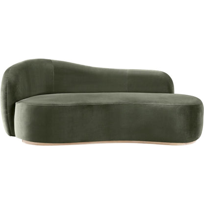 Gustavo Green Velvet Upholstered Chaise
