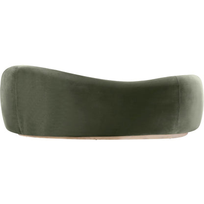 Gustavo 92.5" Green Velvet Upholstered Sofa