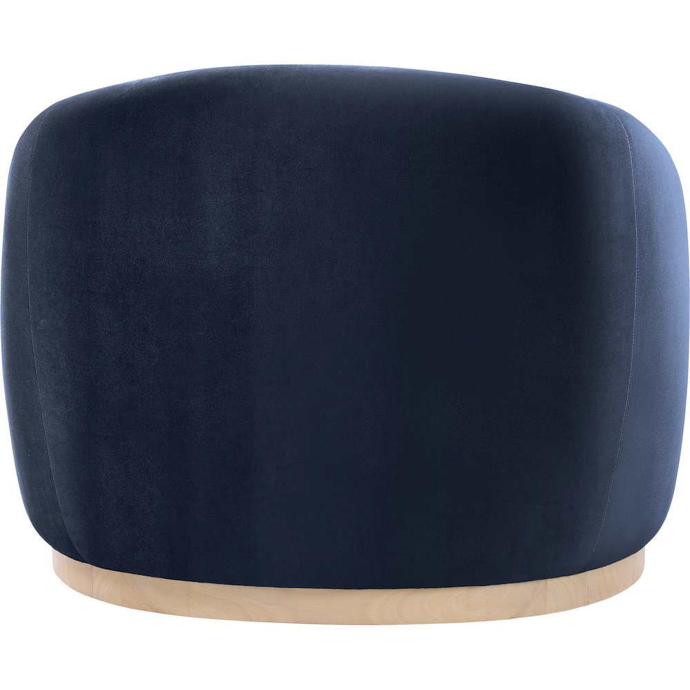 Gustavo Navy Velvet Upholstered Chair