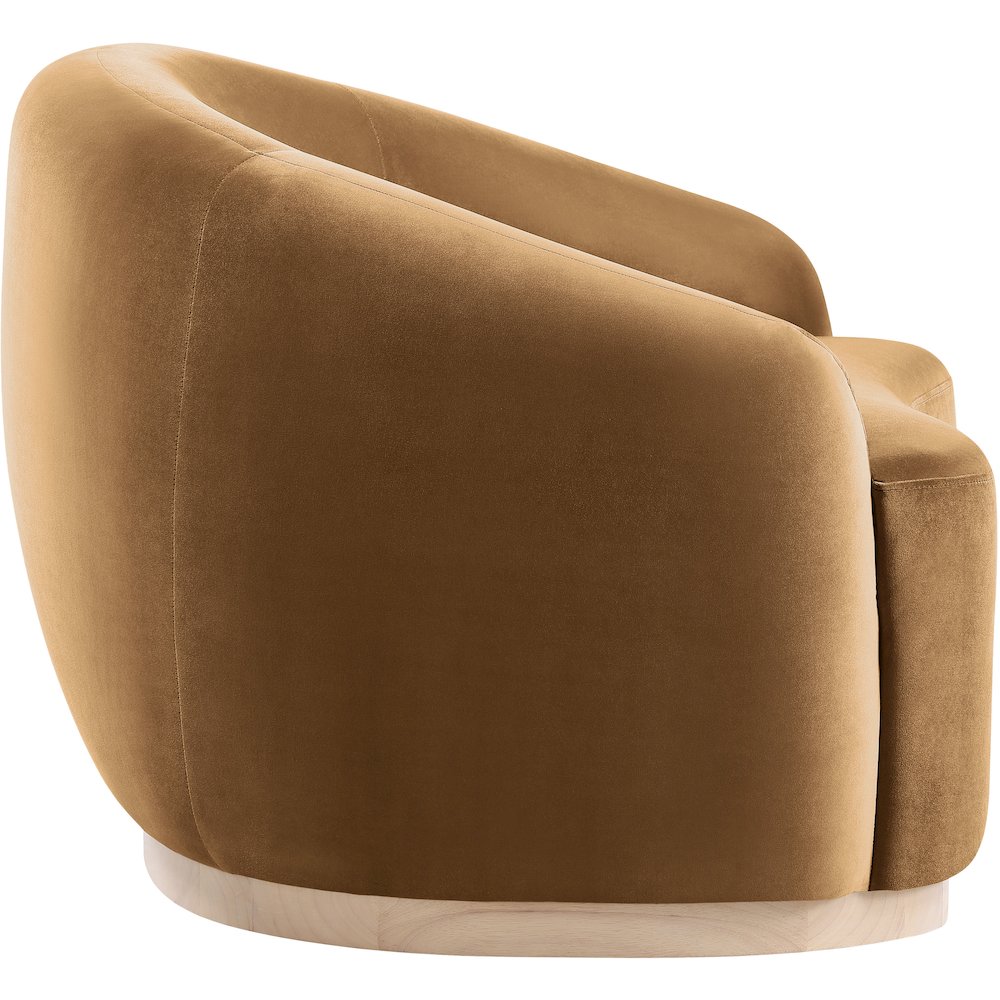 Gustavo Saddle Velvet Upholstered Chair