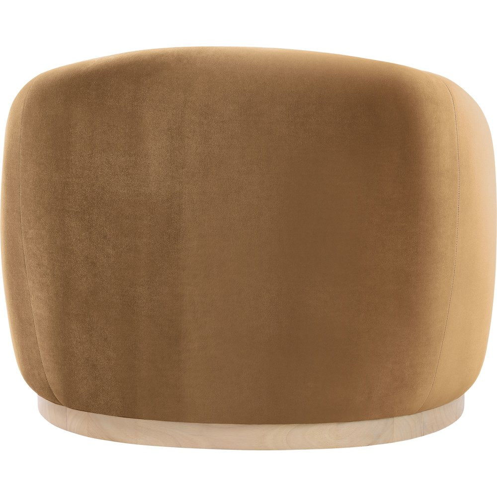 Gustavo Saddle Velvet Upholstered Chair