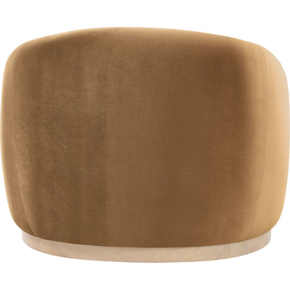 Gustavo Saddle Velvet Upholstered Chair