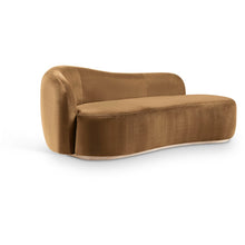 Gustavo Saddle Velvet Upholstered Chaise