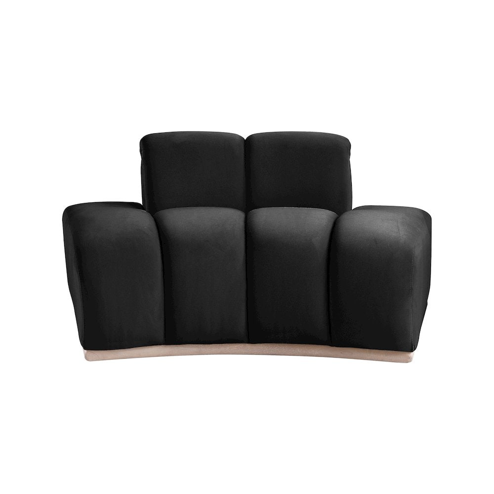 Jace Black Velvet Chair