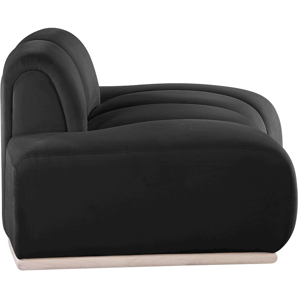 Jace Black Velvet Chair