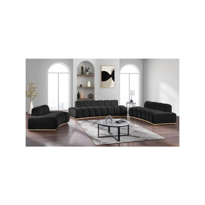 Jace Black Velvet Chair
