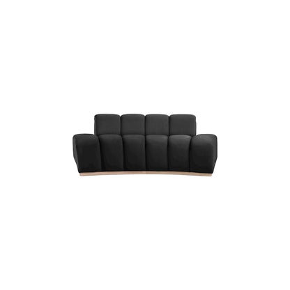 Jace Black Velvet Loveseat