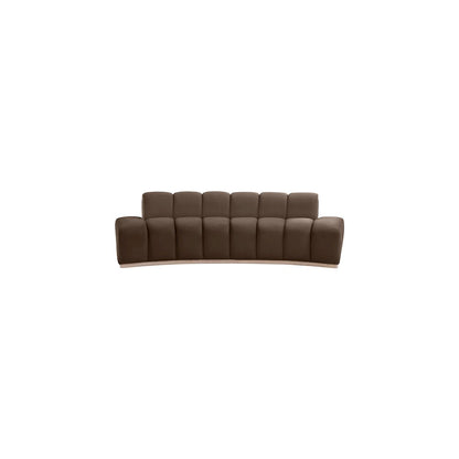 Jace Brown Velvet Sofa
