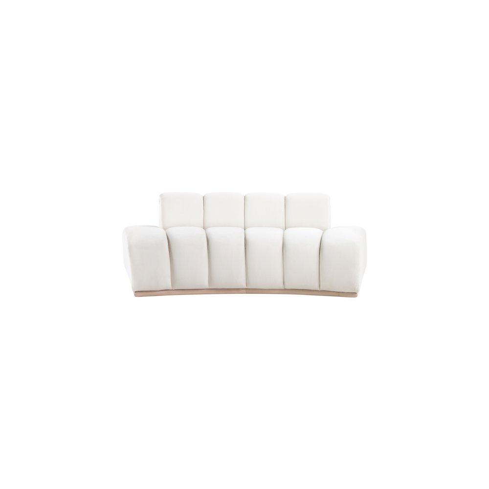 Jace Cream Velvet Loveseat