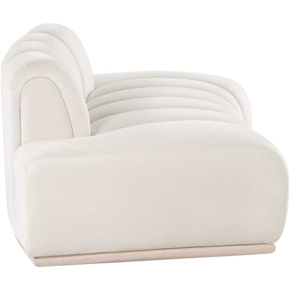 Jace Cream Velvet Loveseat