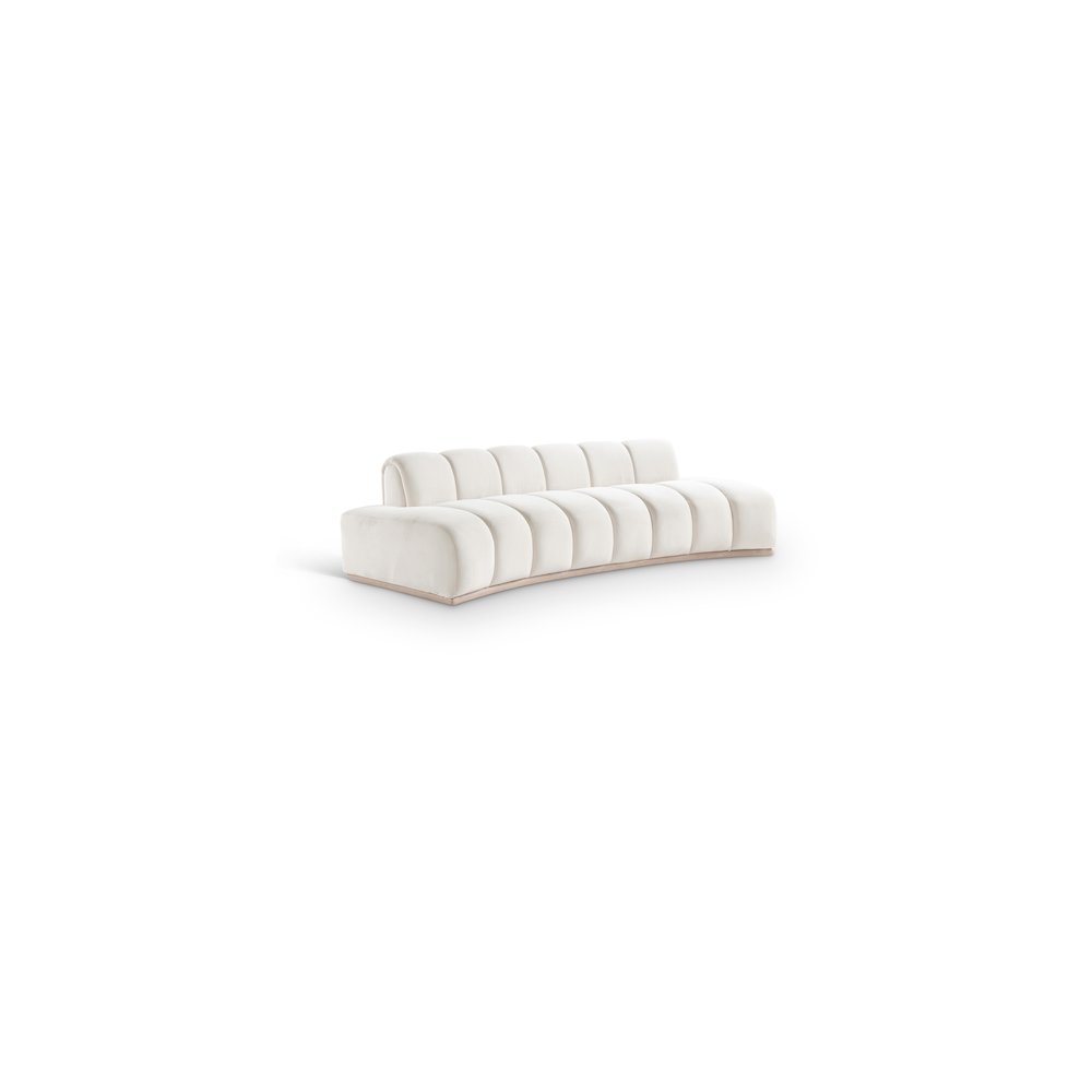 Jace Cream Velvet Sofa