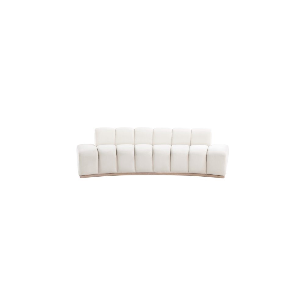 Jace Cream Velvet Sofa