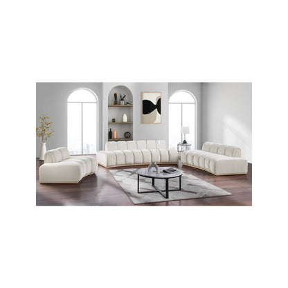 Jace Cream Velvet Sofa