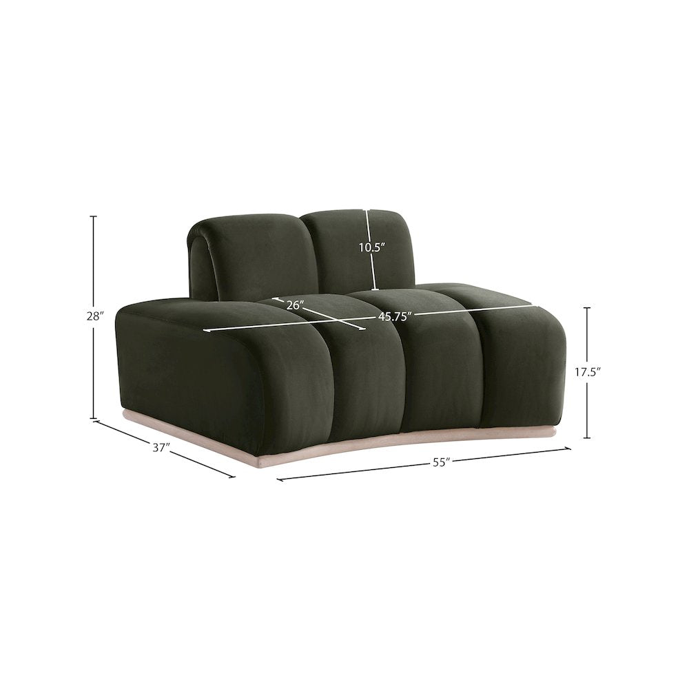 Jace Green Velvet Chair