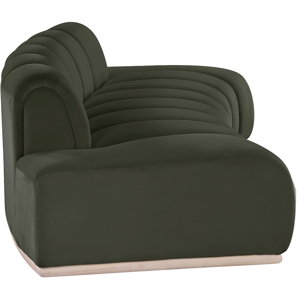Jace Green Velvet Sofa